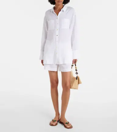 Heidi Klein White Bay linen shirt | Thumbnail 2