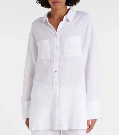 Heidi Klein White Bay linen shirt | Thumbnail 3