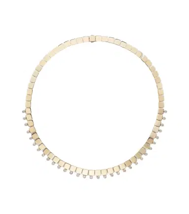 Ileana Makri Floating Diamond Medium 18kt gold necklace with diamonds | Thumbnail 1 Ileana Makri Floating Diamond Medium 18kt gold necklace with diamonds | Thumbnail 1