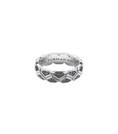 David Yurman Hex sterling silver ring with diamonds | Thumbnail 1