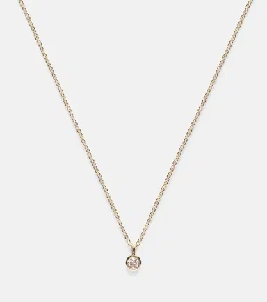 STONE AND STRAND Essential 14kt gold choker with diamonds | Thumbnail 4