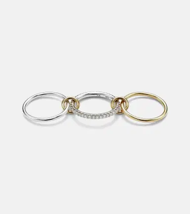 Spinelli Kilcollin Tigris SG 18kt gold and sterling silver ring with diamonds | Thumbnail 4 Spinelli Kilcollin Tigris SG 18kt gold and sterling silver ring with diamonds | Thumbnail 4