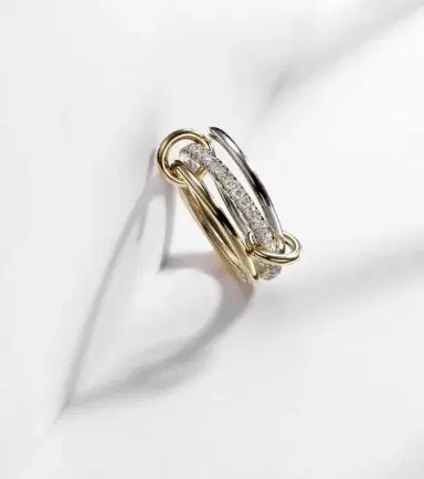 Spinelli Kilcollin Tigris SG 18kt gold and sterling silver ring with diamonds | Thumbnail 6 Spinelli Kilcollin Tigris SG 18kt gold and sterling silver ring with diamonds | Thumbnail 6