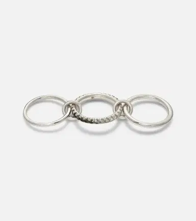Spinelli Kilcollin Petunia sterling silver ring with diamonds | Thumbnail 4