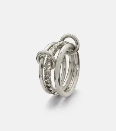 Spinelli Kilcollin Petunia sterling silver ring with diamonds | Thumbnail 5