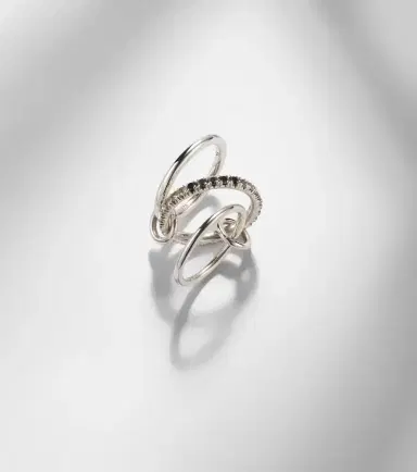 Spinelli Kilcollin Petunia sterling silver ring with diamonds | Thumbnail 6