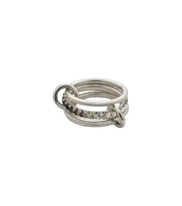 Spinelli Kilcollin Petunia sterling silver ring with diamonds