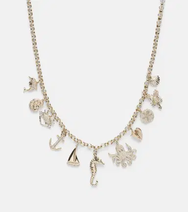 Sydney Evan 14kt gold charm necklace with diamonds | Thumbnail 3 Sydney Evan 14kt gold charm necklace with diamonds | Thumbnail 3