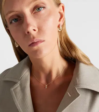 STONE AND STRAND 14kt gold charm necklace with diamonds | Thumbnail 4