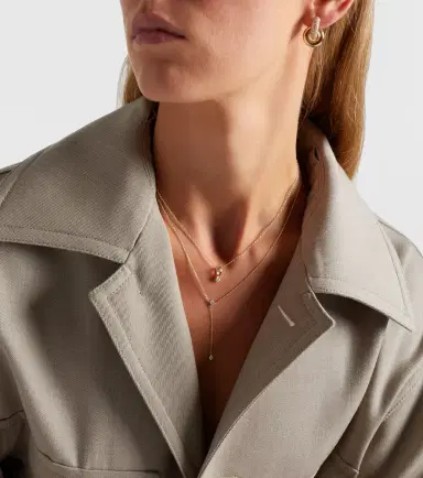 STONE AND STRAND 14kt gold charm necklace with diamonds | Thumbnail 5