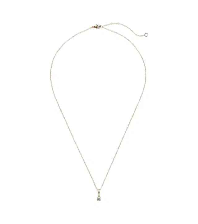Stone and Strand 14kt gold charm necklace with diamonds