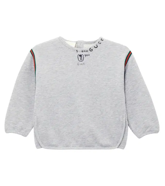 Baby printed cotton fleece sweatshirt