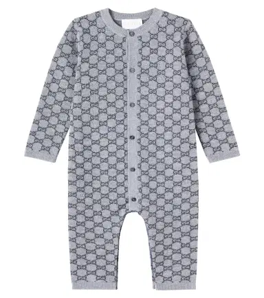 Gucci Kids Baby GG wool jacquard onesie | Thumbnail 1