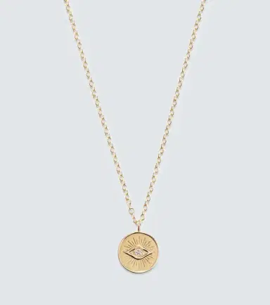 Sydney Evan 14kt gold charm necklace with diamonds | Thumbnail 3 Sydney Evan 14kt gold charm necklace with diamonds | Thumbnail 3