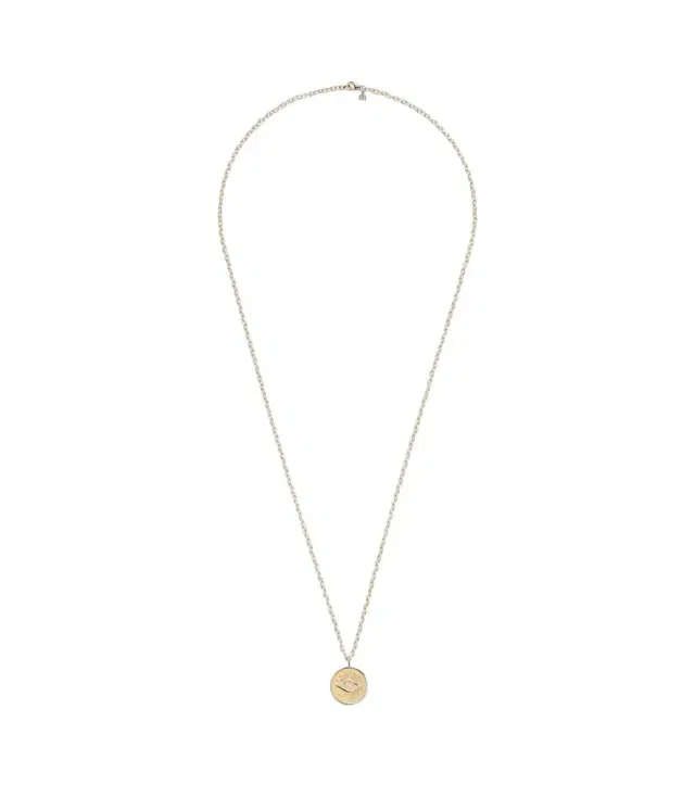 Sydney Evan 14kt gold charm necklace with diamonds
