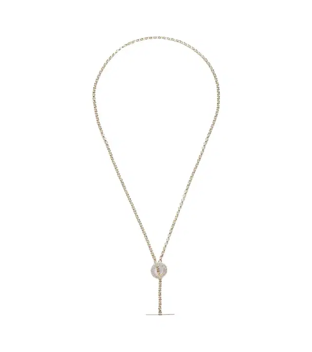 14kt gold chain necklace with diamonds