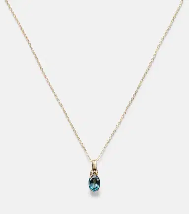 STONE AND STRAND Serenity 14kt gold charm necklace with spinel | Thumbnail 2