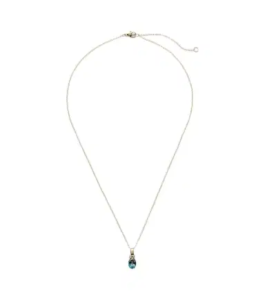 STONE AND STRAND Serenity 14kt gold charm necklace with spinel | Thumbnail 1