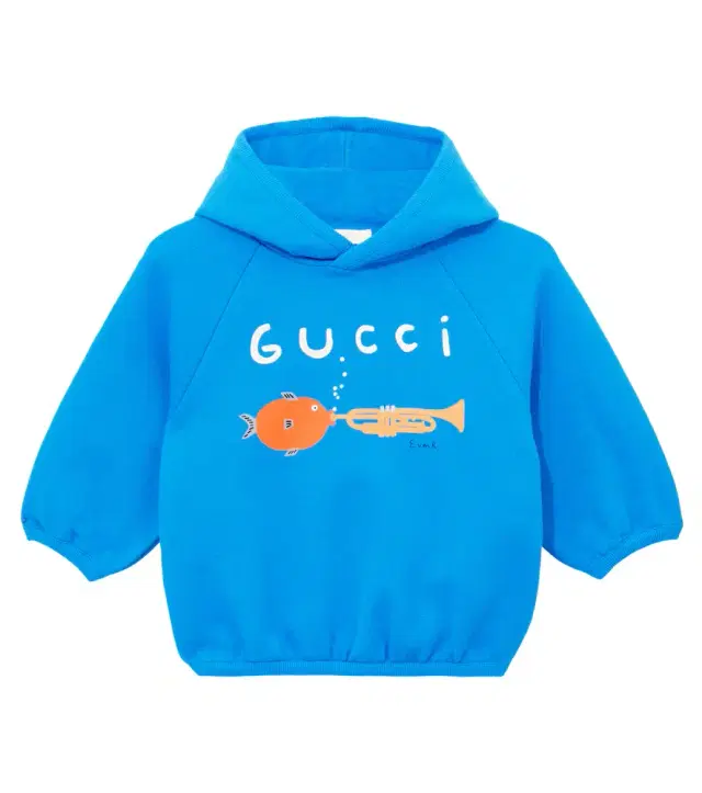 x Euan Roberts baby cotton fleece hoodie x Euan Roberts baby cotton fleece hoodie