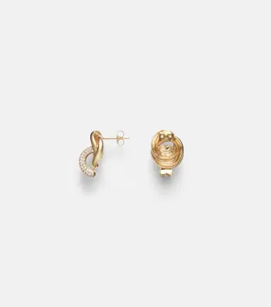 STONE AND STRAND 14kt gold earrings with diamonds | Thumbnail 2
