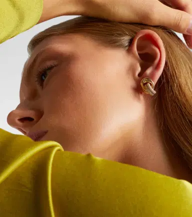 STONE AND STRAND 14kt gold earrings with diamonds | Thumbnail 5