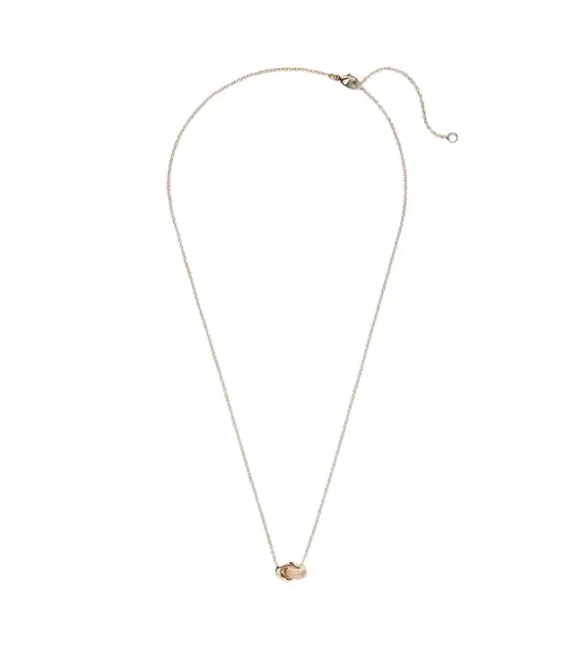 Stone and Strand 14kt gold necklace with diamonds