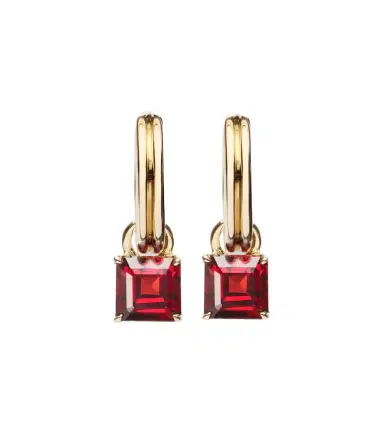 Stone and Strand 10kt gold earrings with garnets | Thumbnail 1