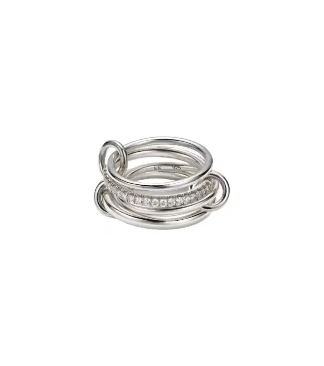 Spinelli Kilcollin Nimbus sterling silver ring with diamonds