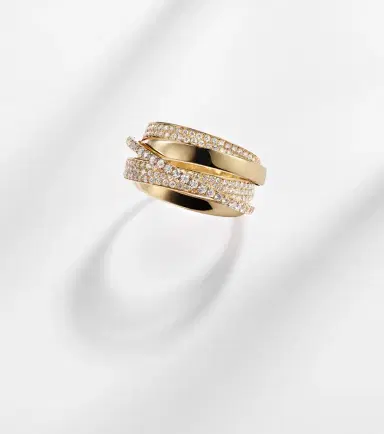 SHAY JEWELRY Orbit 18kt gold ring with diamonds | Thumbnail 5 SHAY JEWELRY Orbit 18kt gold ring with diamonds | Thumbnail 5