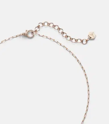 Shay Jewelry Halo Mini 18kt rose gold chain necklace with diamonds and ruby | Thumbnail 2 Shay Jewelry Halo Mini 18kt rose gold chain necklace with diamonds and ruby | Thumbnail 2