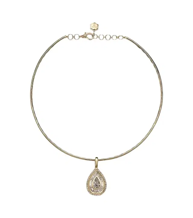 Shay Jewelry 18kt gold choker with diamonds