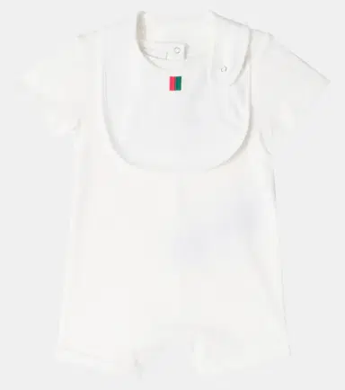 Gucci Kids Baby logo cotton bodysuit and bib set | Thumbnail 2