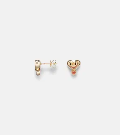 Roxanne First 14kt gold single earring with tourmaline and garnet | Thumbnail 2 Roxanne First 14kt gold single earring with tourmaline and garnet | Thumbnail 2