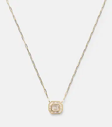 SHAY JEWELRY Illusion 18kt gold pendant necklace with diamonds | Thumbnail 3