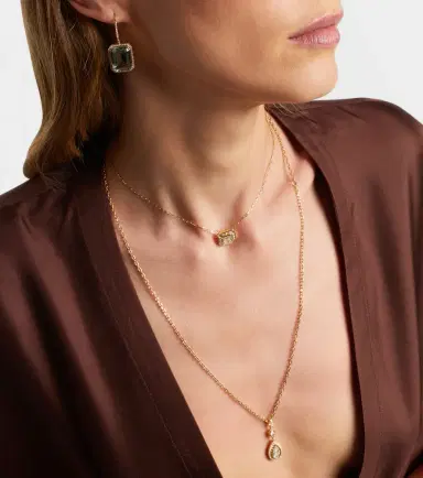 SHAY JEWELRY Illusion 18kt gold pendant necklace with diamonds | Thumbnail 4