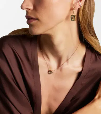 SHAY JEWELRY Illusion 18kt gold pendant necklace with diamonds | Thumbnail 5