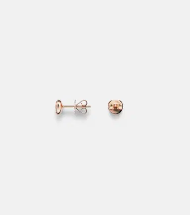 Shay Jewelry 18kt rose gold earrings with emeralds | Thumbnail 2