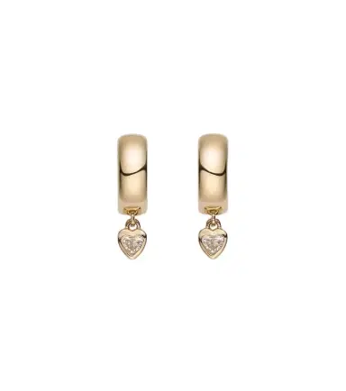 Roxanne First 14kt gold hoop earrings with diamonds | Thumbnail 1 Roxanne First 14kt gold hoop earrings with diamonds | Thumbnail 1