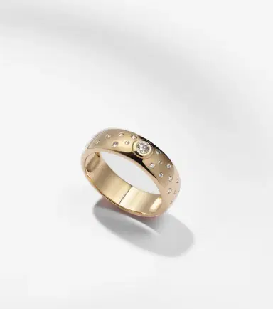 Roxanne First 14kt gold ring with diamonds | Thumbnail 5