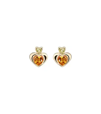 Roxanne First 14kt gold single earring with citrine and peridot | Thumbnail 1