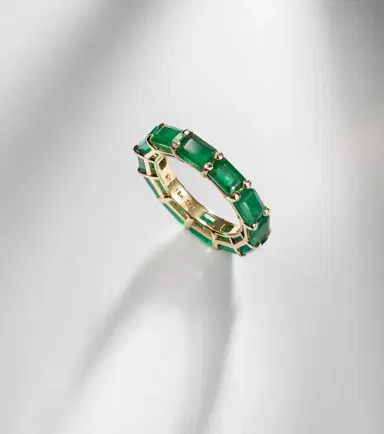 Shay Jewelry 18kt gold ring with emerald | Thumbnail 3 Shay Jewelry 18kt gold ring with emerald | Thumbnail 3