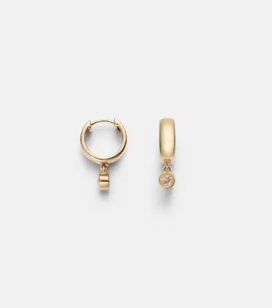 Roxanne First 14kt gold earrings with diamonds | Thumbnail 2