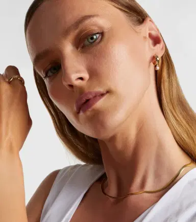 Roxanne First 14kt gold earrings with diamonds | Thumbnail 3
