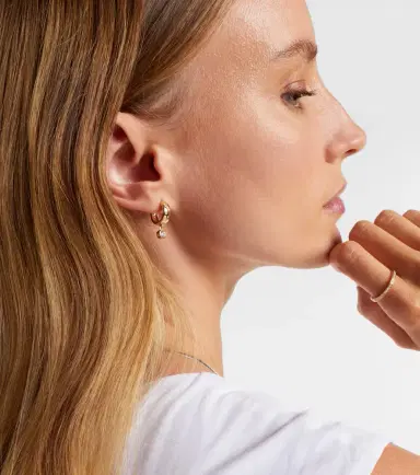 Roxanne First 14kt gold earrings with diamonds | Thumbnail 4