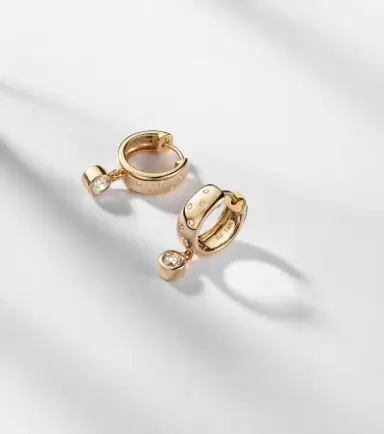 Roxanne First 14kt gold earrings with diamonds | Thumbnail 5