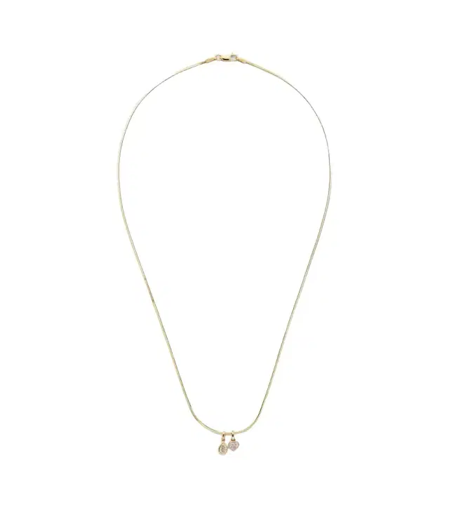 Roxanne First 14kt gold pendant necklace with diamonds