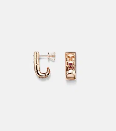 SHAY JEWELRY 18kt rose gold earrings with sapphires | Thumbnail 2