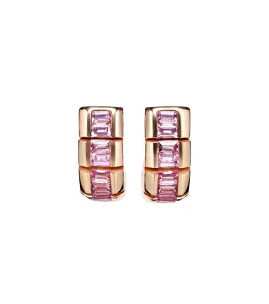 SHAY JEWELRY 18kt rose gold earrings with sapphires | Thumbnail 1