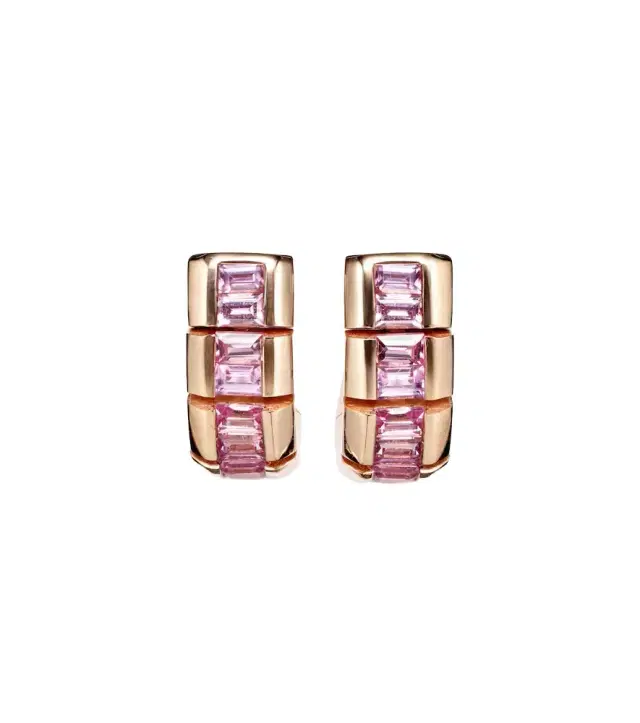 Shay Jewelry 18kt rose gold earrings with sapphires