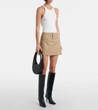 Courreges Courrèges Buckle 90's ribbed-knit cotton tank top | Thumbnail 2
